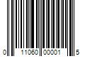 Barcode Image for UPC code 011060000015