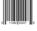 Barcode Image for UPC code 011062000075