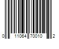 Barcode Image for UPC code 011064700102