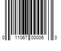 Barcode Image for UPC code 011067000063