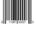 Barcode Image for UPC code 011067000070