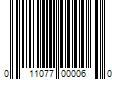 Barcode Image for UPC code 011077000060