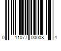 Barcode Image for UPC code 011077000084