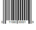 Barcode Image for UPC code 011080000019