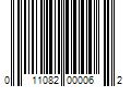 Barcode Image for UPC code 011082000062