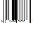 Barcode Image for UPC code 011086000051