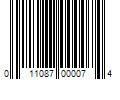 Barcode Image for UPC code 011087000074