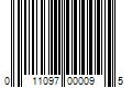 Barcode Image for UPC code 011097000095