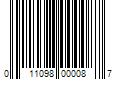 Barcode Image for UPC code 011098000087