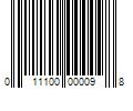 Barcode Image for UPC code 011100000098