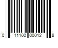 Barcode Image for UPC code 011100000128