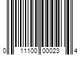 Barcode Image for UPC code 011100000234