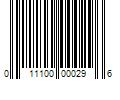 Barcode Image for UPC code 011100000296