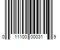 Barcode Image for UPC code 011100000319. Product Name: 