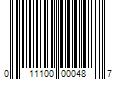 Barcode Image for UPC code 011100000487