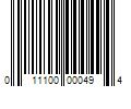 Barcode Image for UPC code 011100000494