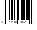 Barcode Image for UPC code 011100000517