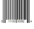 Barcode Image for UPC code 011100000524