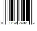 Barcode Image for UPC code 011100000593