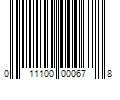 Barcode Image for UPC code 011100000678