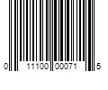 Barcode Image for UPC code 011100000715