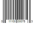 Barcode Image for UPC code 011100000753