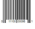 Barcode Image for UPC code 011100000951