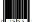 Barcode Image for UPC code 011100001101