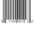 Barcode Image for UPC code 011100001163