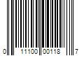 Barcode Image for UPC code 011100001187