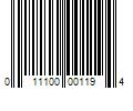 Barcode Image for UPC code 011100001194