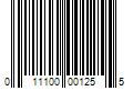 Barcode Image for UPC code 011100001255