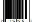 Barcode Image for UPC code 011100001408