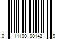 Barcode Image for UPC code 011100001439