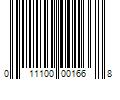 Barcode Image for UPC code 011100001668