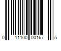 Barcode Image for UPC code 011100001675