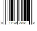 Barcode Image for UPC code 011100001910