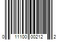 Barcode Image for UPC code 011100002122