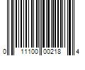 Barcode Image for UPC code 011100002184. Product Name: 