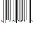 Barcode Image for UPC code 011100002283