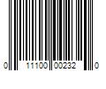 Barcode Image for UPC code 011100002320