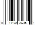 Barcode Image for UPC code 011100002351