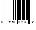 Barcode Image for UPC code 011100002382