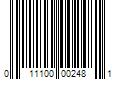 Barcode Image for UPC code 011100002481