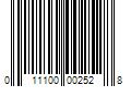 Barcode Image for UPC code 011100002528