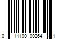 Barcode Image for UPC code 011100002641