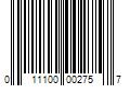 Barcode Image for UPC code 011100002757