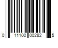 Barcode Image for UPC code 011100002825. Product Name: 