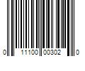 Barcode Image for UPC code 011100003020