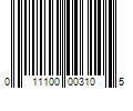 Barcode Image for UPC code 011100003105